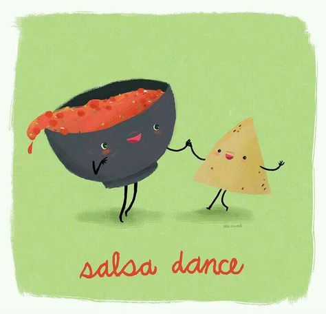 Illustration Love, Salsa Dance, Love Puns, Cute Puns, Argentine Tango, Salsa Dancing, Funny Quotes For Teens, Funny Illustration, Funny Happy