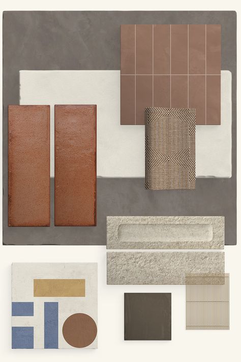 Inspired by the minimalism of cement resin, our new Colorbase porcelain tile collection takes an innovative approach to design, offering a palette that invites versatility into any space. 🎨 In this material board, we highlight the richness and subtlety of Colorbase, perfect for crafting spaces that embody contemporary sophistication. From bold accents to earthy terracotta and sleek concrete finishes, this collection provides the foundation for your design imagination to flourish. Earthy Terracotta, Travertine Wall Tiles, Concrete Finishes, Wood Company, Material Board, Board Inspiration, Wood Tile, Space Crafts, Porcelain Ceramics