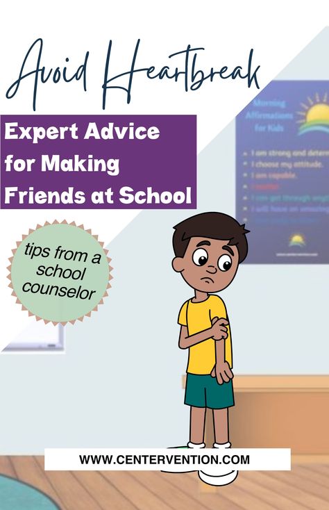 How To Make Friends At School, Classroom Positivity, Middle School Counseling Lessons, School Counselor Activities, Tips For Making Friends, Teaching Friendship, Homeschool Middle School Curriculum, Middle School Advice, Friends At School