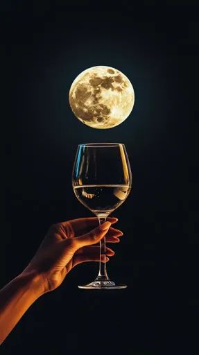 ↑↑↑ Larger size on website 🔸 A hand holds a wine glass filled with white wine. The glass is held in front of a full moon, which i Wine Aesthetic Dark, White Wine Aesthetic, Wine Aesthetic, Moonlit Sky, Dark Sky, Dark Skies, Dark Aesthetic, Full Moon, White Wine