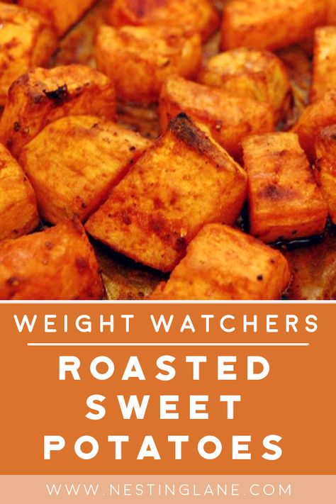 Ww Potatoes Recipes, Weight Watchers Thanksgiving Sides, Weight Watcher Sweet Potato Recipes, Healthy Roasted Sweet Potatoes, Ww Sweet Potato Recipes, Weight Watchers Thanksgiving Recipes, Weight Watchers Potato Recipes, Easy Weight Watchers Dinners, Ww Potatoes