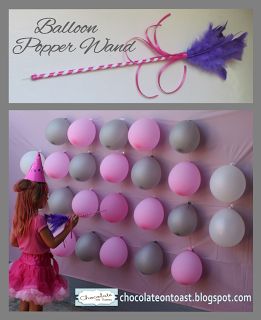 Balloon Popper Wand Game... hide prices inside the balloons and have the kids try one by one. some may say: try again Princess Party Games, Pony Birthday Party, Princess Theme Birthday, My Little Pony Birthday Party, Little Pony Birthday Party, My Little Pony Party, Princess Tea Party, Barbie Birthday Party, Cinderella Birthday