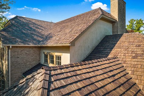 BRAVA Roofing Photo Gallery | Brava Roof Tile Synthetic Slate Roofing, Shake Roofing, Cedar Shake Shingles, Slate Roof Tiles, Cedar Shake Roof, Cedar Shingle Roof, Roofing Shingles, Cedar Shake, Shake Roof