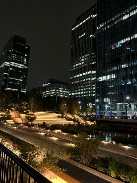 #canarywharf #london #londonatnight #aesthetic #dreamy #citylights #citylife Canary Wharf London, London Night, Canary Wharf, City Life, City Lights, London, Collage, Pins