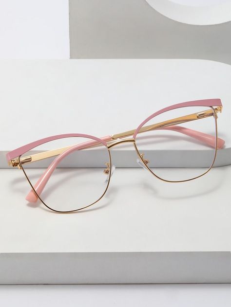 Spectacle Frames Women, Cooling Glass, Pink Glasses Frames, Clear Glasses Frames Women, Glasses For Oval Faces, Cute Glasses Frames, Glasses Frames Trendy, Classy Glasses, Fancy Glasses