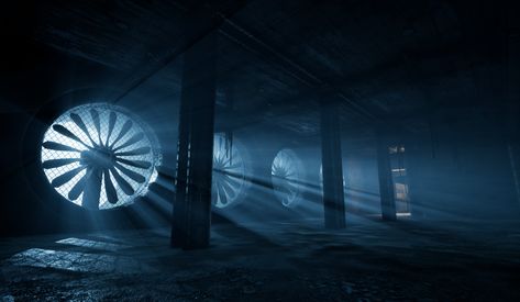 ArtStation - Abandon factory, Yangying Su Dark Factory Aesthetic, Abandoned Factory Concept Art, Abandon Factory, Factory Concept Art, Abandoned Factory, Industrial Architecture, Cyberpunk City, Game Concept, 3d Modelling