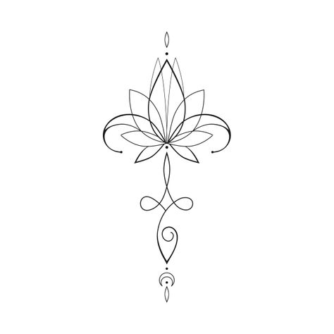 Herz Tattoo Klein, Yoga Tattoos, Bauch Tattoos, Lotus Tattoo Design, Tato Henna, Unalome Tattoo, Mushroom Tattoos, Tatuaje A Color, Sternum Tattoo