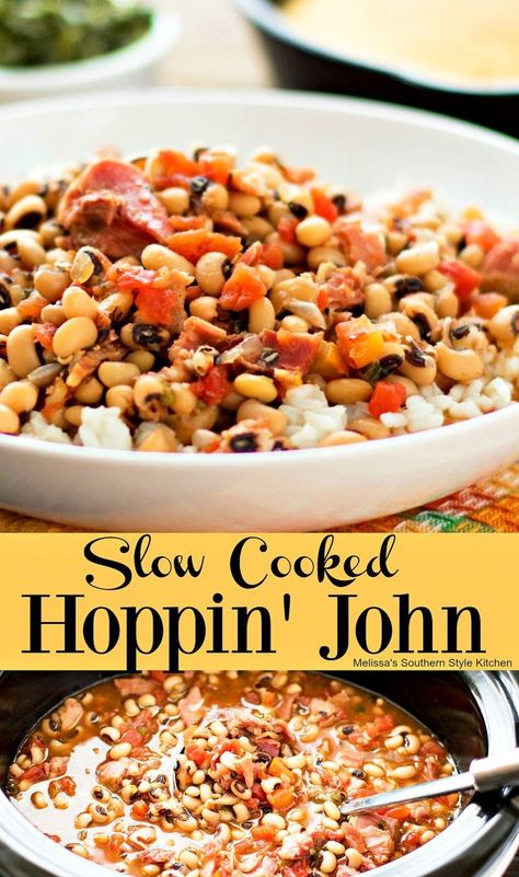 Hoppin John Recipe, Pulled Turkey, Recipe Slow Cooker, Hoppin John, Beans And Rice, Comfort Food Southern, Pea Recipes, Crock Pot Slow Cooker, Crockpot Recipes Slow Cooker