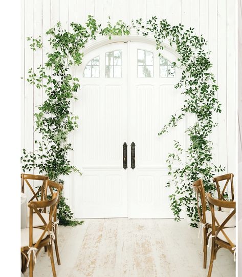 Greenery Around Door Frame, Something Blue Bridal, Blue Bridal Shower, Wedding Frames, Door Frame, Greenery Wedding, Something Blue, Entry Doors, Floral Wedding