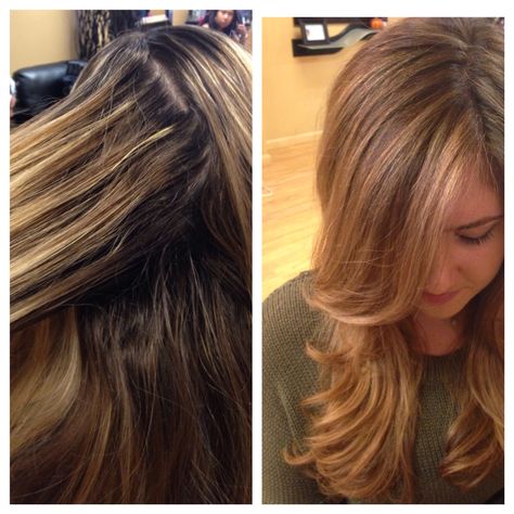 Softened her stripy highlights with skip slice weaves and balayage Guy Tang, Color Melting, Guys And Dolls, Doll Hair, Hair Salon, Hair Stylist, Balayage, Hair Inspiration, Cool Hairstyles