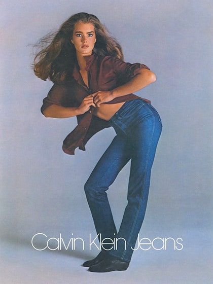 History Of Jeans, Calvin Klein Aesthetic, Brooke Shields Young, Stars D'hollywood, 90s Calvin Klein, History Fashion, Vintage Calvin Klein, Richard Avedon, Brooke Shields