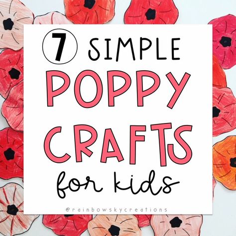 7 simple ideas that feature the POPPY to create meaning in the classroom Poppy Craft For Kids, Veterans Day Poppy, Peace Crafts, Remembrance Day Activities, Remembrance Day Art, Poppy Craft, Sunday Activities, Remembrance Day Poppy, Centerpiece Craft