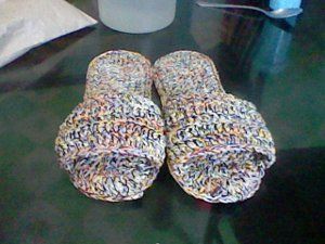 AllFreeCrochet.com - Free Crochet Patterns, Crochet Projects, Tips, Video, How-To Crochet and More Crochet Bedroom, Crochet Flip Flop Pattern, Plarn Projects, Crochet Footwear, Slippers Free Pattern, Crochet Flip Flops, Crazy Crochet, Crocheted Slippers, Easy Crochet Slippers