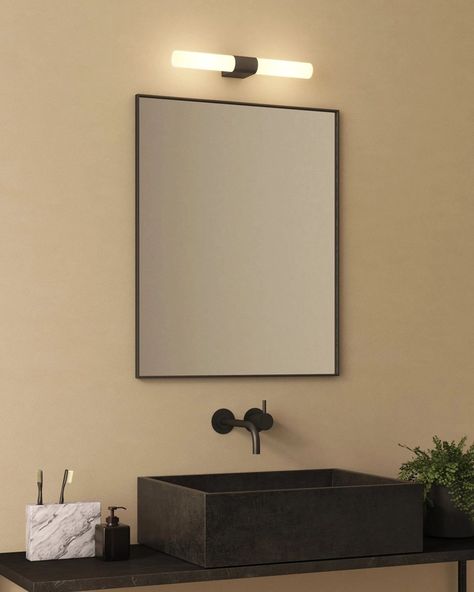 Bathroom Light Ideas, Bathrooms Classic, Modern Bathroom Design Lighting, Amazon Bathroom Decor, Hot Pink Bathroom, Bathroom Mirror Light, Modern Design Elements, Small Bathroom Mirrors, Classic Modern Design