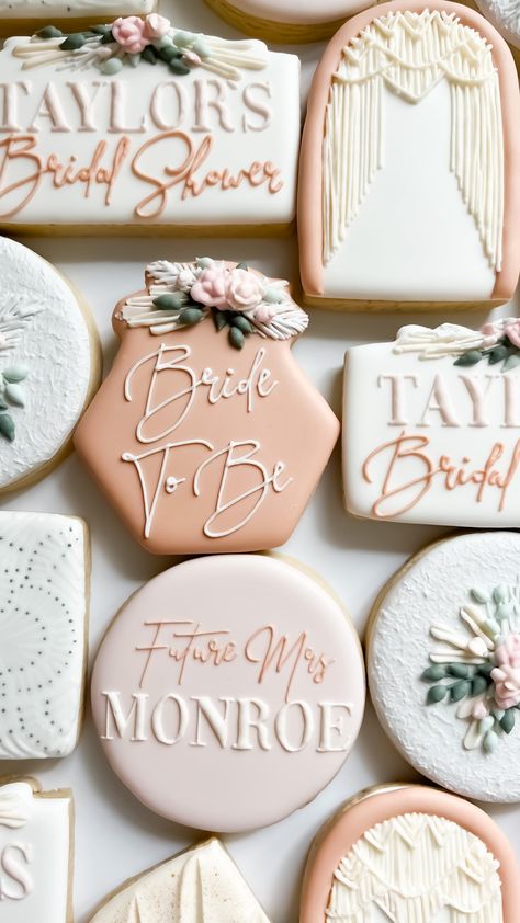 Bridal Shower Cookies Boho, Floral Bridal Shower Cookies, Boho Bridal Shower Cookies, Boho Wedding Cookies Decorated, Wedding Cookies Decorated Boho, Floral Wedding Shower Cookies, Boho Wedding Shower Cookies Decorated, Bridal Cookies, Samantha Wedding