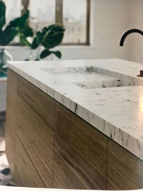 Ceaserstone Ceaserstone Countertops, Stone Kitchen Counter, Marble Bathroom Counter, Caesarstone Countertop, Stone Bench, Bathroom Counters, Stone Kitchen, Counter Design, Marble Bathroom