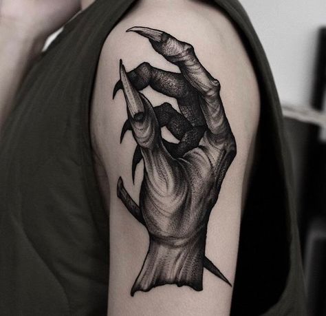 Creepy Hand Tattoo Design, Heart Armband Tattoo, Demon Hands Tattoo, Devil Hand Tattoo, Demon Hand Tattoo, Demon Hands, Tattoo Texture, Vincent Tattoo, Claw Tattoo