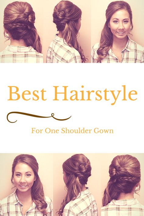 What is the best hairstyle how to wear hair with for a strapless gown dress side swept ponytail Updo Side, Bridesmaid Hair Side, Hairstyles For Gowns, Bridemaids Hairstyles, Side Ponytails, Side Updo, For One, Bridesmaid Hair Long, Best Hairstyle