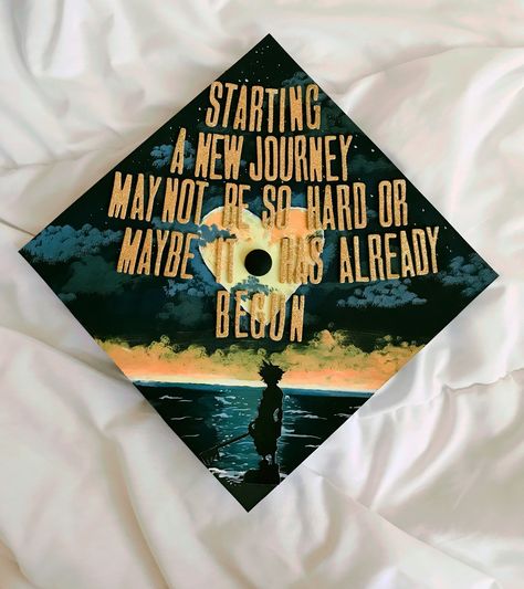 My Kingdom Hearts graduation cap! Kingdom Hearts Graduation Cap, College Graduation Aesthetic, Kingdom Hearts Quotes, Hearts Quotes, Graduation Aesthetic, Disney Graduation Cap, Graduation Board, 50th Birthday Party Games, Anniversary Party Games