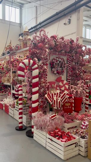 48K views · 463 reactions | Welcome to Candy Cane Lane!!🍭 | Inspirations Wholesale Candy Cane Lane Theme, Xmas Colors, Candy Cane Lane, Gingerbread Party, Gingerbread Christmas Decor, Peppermint Christmas, Christmas Display, Candy Shop, Christmas Candy Cane