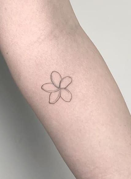 Simple Plumeria Tattoo Plumeria Tattoo Small Simple, Dainty Plumeria Tattoo, 3 Plumeria Tattoo, Simple Hawaiian Flower Tattoo, Plumeria Tattoo Simple, Hawaiian Small Tattoo, Fragipanni Tattoo, Tiny Plumeria Tattoo, Fragapani Flower Tattoo