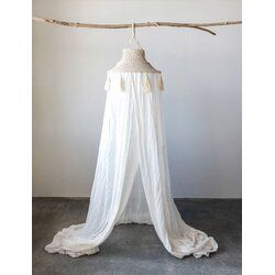 Macrame Bed Canopy, Macrame Canopy, Macrame Bed, Bedroom Linens, Princess Canopy Bed, Amity Home, Backdrop Wall, Interior Led Lights, Diy Canopy