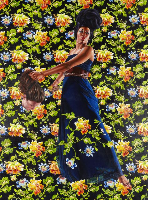 Judith and Holofernes – NCMALearn Kehinde Wiley Art, Michael Obama, Old Masters Paintings, Judith And Holofernes, Masters Paintings, Paintings Of People, Seattle Art Museum, Kehinde Wiley, Nyc Artist