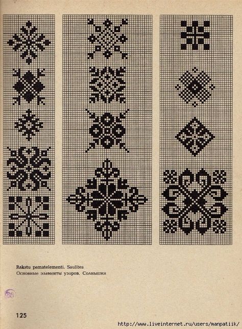 فن النسيج, Corak Sulaman, Cross Stitch Border Pattern, Cross Stitch Geometric, Pola Bordir, Blackwork Embroidery, Motifs Perler, Pola Kristik, Cross Stitch Patterns Flowers