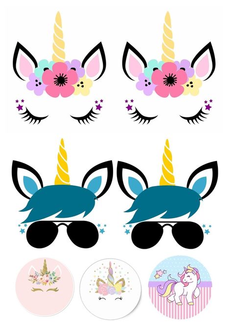 Balloon Crafts Preschool, Magical Watercolor, Cute Rainbow Unicorn, Brown Hairstyles, Unicorn Themed Birthday Party, Rainbow Birthday Cake, Hair Color Brown, Unicorns Clipart