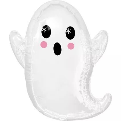 Air-Filled Classic Halloween Ghost Foil Balloon, 17in x 19in Halloween Shower Ideas, Classroom Halloween Party, Halloween Tableware, Halloween Balloons, White Ghost, Classic Halloween, Halloween Store, Friendly Ghost, Ghost Design