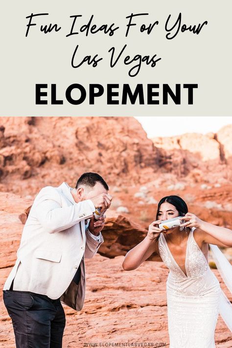 Las Vegas Wedding Dress Ideas, Vegas Wedding Must Haves, Fun Vegas Wedding Dress, Eloping To Vegas, How To Elope In Vegas, Vegas Wedding Dress Elopements, Elopement Ideas Las Vegas, Vegas Destination Wedding, Vegas Wedding Elopement Dresses