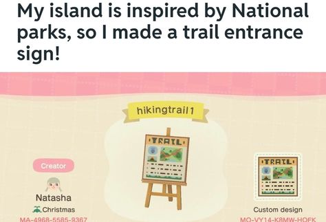 Campsite Animal Crossing Codes, Campsite Sign Acnh, Campsite Sign Animal Crossing, Acnh National Park Codes, Acnh Summer Camp Island, Acnh Summer Camp, Acnh National Park, Forestcore Acnh, Anch Codes