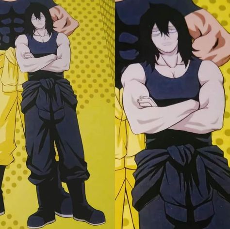 Aizawa Muscle, Aizawa Official Art Tank Top, Shouta Aizawa Official Art, Buff Aizawa, Azaiwa Shouta, Aizawa Official Art, Shota Aizawa Fan Art, Aizawa Shouta Manga, Aizawa X Yn