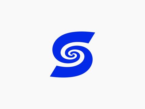 S Spiral Logo by Krivenko Ivan on Dribbble Spin Logo Design, Spiral Logo Design Inspiration, S Logotype, Spiral Logo Design, S Logo Design Letter, Double S Logo, Tornado Logo, S Logos, Swirl Logo