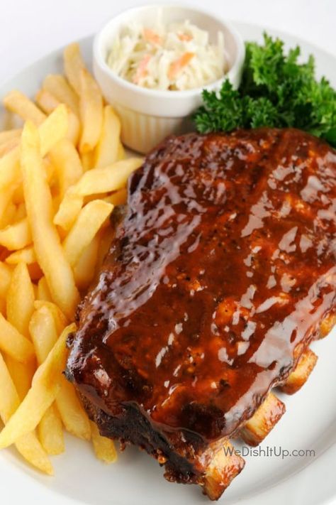 Ribs And Fries, Slow Smoked Brisket, Barbecue Ribs Recipe, Barbecue Pork Ribs, Smoked Bbq, Bbq Pork Ribs, Art Of Cooking, Rib Meat, Barbecue Ribs