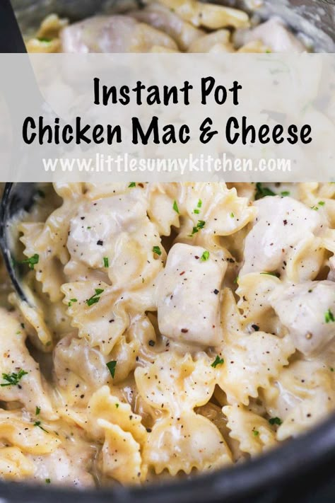 Curry Marinade, Chicken Mac And Cheese, Instant Pot Pasta Recipe, Sunny Kitchen, Chop Suey, Instant Pot Recipes Chicken, Chicken Pasta Recipes, Easy Instant Pot Recipes, Instant Pot Dinner Recipes