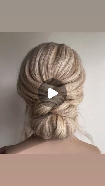 behindthechair.com on Instagram: "* Save this updo inspo for your spring weddings! ... 🥰 by @updos.by.jocelyn  ——  To create this hairstyle, I used some of my favorite products 👏🏼 Glow Frizz Control & Shine Serum and the Thrill Elastic Fibre Gum to create soft definition, and detailed using the Freeze Medium Hold Hairspray by @schwarzkopfusa  Updo upstyle weddinghair #BEHINDTHECHAIR #btcReelQuickie #hairReels #schwarzkopfusa #thebtcteam #btcskp #btcxOSIS #OSIS #UPSTYLE #btcxskppartner #hairstylevideo #hairtutorial #btcupdosbyjocelyn" Updo Hairstyles Low Bun, Convertible Updo Wedding, Easy Diy Updos For Medium Hair Wedding Hairstyle Tutorials, Voluminous Low Bun, Simple Updo Bridesmaid, How To Bridal Updo, Hairstyles All Up, Classy Updo Hairstyles Elegant Wedding, Wedding Updo Videos