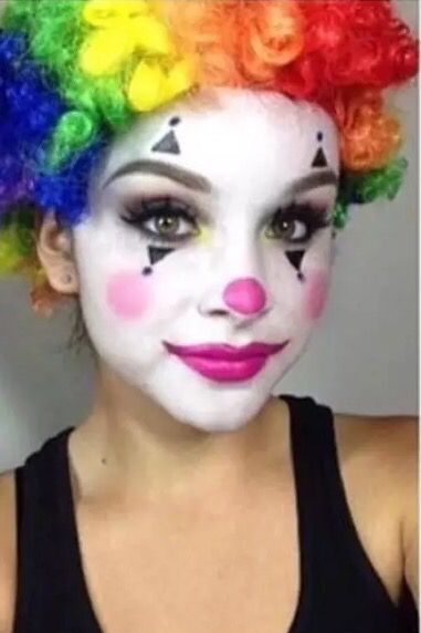 Clown Face                                                       … Girly Halloween Makeup, Beginner Contouring, Beginners Contouring, Clown Face Makeup, Clown Makeup Tutorial, Clown Face Paint, Cute Clown Makeup, Halloween Makeup Clown, Makeup Clown