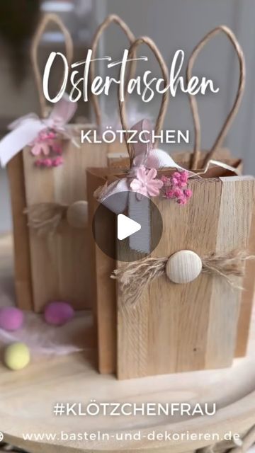 Anja Schröder Bastelmaterial Shop on Instagram: "𝙾𝚂𝚃𝙴𝚁𝚃𝚄̈𝚃𝙴 Klötzchen DIY   Ostern steht vor der Tür und es ist mal wieder Zeit für eine Klötzchenidee! In diesem Reel zeige ich dir, wie du eine niedliche Klötzchen-Hasen-Ostertüte bastelst, perfekt zum Sammeln von Ostereiern oder als originelles Mitbringsel🐰 • Werde kreativ mit Klötzchen und entdecke die Freude an deinem DIY!  Eine bebilderte Anleitung für die Hasentüten findest du auf meinem Blog (Link im Profil)  und alle von mir verwendeten Materialien in meinem Shop   Bin gespannt, wie die Tüten bei dir ankommen!?  Schreib doch mal, verteilst du Ostertütchen?   Freue mich drauf  *** Anja aus dem Basteln & Dekorieren Shop    #basteln_dekorieren #osterbasteln #DIY #Bastelideen #Selbermachen #Ostern #Kreativität #Handgemacht #Bas Easter