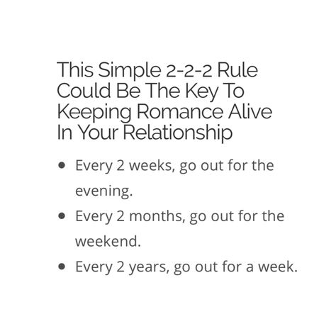 2-2-2 Rule Food For Heart, Marriage Rules, Check Lists, Future Spouse, Romantic Date Night Ideas, Couple Activities, Cute Date Ideas, Relationship Lessons, Marriage Help