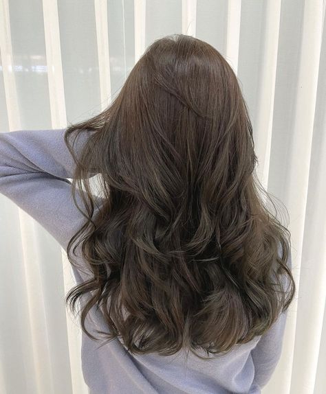 Black Hair Perm, Asian Hair Perm, Curly Asian Hair, Korean Wavy Hair, Summer Hair Inspiration, Wavy Perm, Long Hair Perm, Brown Hair Inspiration, Digital Perm