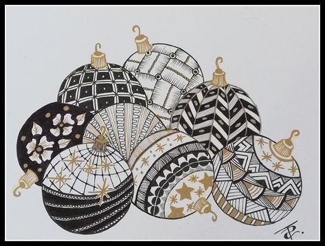 Zentangle Christmas Cards, Xmas Zentangle, Christmas Zentangle Patterns, Christmas Tangles, Christmas Zentangle, Zentangle Christmas, Modele Zentangle, Zantangle Art, Zen Doodle Patterns