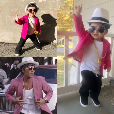 Bruno Mars costume. TODDLER. DIY Bruno Mars Costume, School Costume, Costume Toddler, Halloween Express, Birthday Shoot, Halloween 2022, Halloween Outfit, Halloween Party Costumes, Bruno Mars