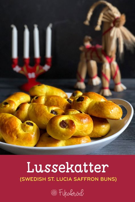 These saffron buns are readily available in Sweden during the holidays, but you should bake your own! ♥︎ fikabrodbox.com #lussekatter #lucia #nordicbaking Swedish Saffron Buns, Saffron Buns, Saffron Threads, Active Dry Yeast, Bottle Design Packaging, Divine Healing, Spice Grinder, Egg Wash, Design Packaging