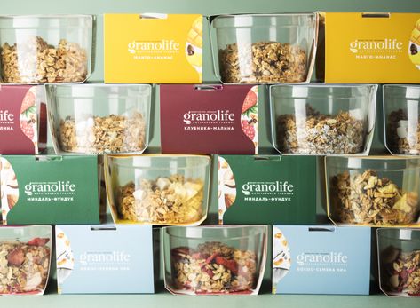 packaging design granola Granola Packaging, Granola Brands, Crispy Granola, Natural Breakfast, Cereal Packaging, Jar Packaging, Food Packaging Design, Packaged Food, Homemade Granola