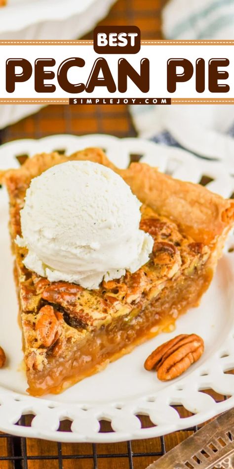 Even the guest who doesn’t like nuts in their dessert will fall head over heels for this delicious and easy Pecan Pie recipe! The combination of a homemade crust and sweet pecan pie filling makes this recipe irresistible. Easy Pecan Pie Recipe, Apple Poke Cake, Best Pecan Pie Recipe, Easy Pecan Pie, Store Bought Pie Crust, Homemade Crust, Best Pecan Pie, Pecan Pie Easy, Easy Pie Crust