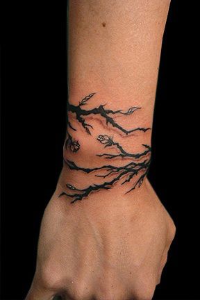 Wrist-Tattoo-Root-Design-For-Men Punk Tattoos, Wrap Around Wrist Tattoos, Branch Tattoo, Wrist Tattoos For Guys, Vine Tattoos, Tattoo Bracelet, Unique Tattoo Designs, Wrist Tattoo, Unique Tattoo