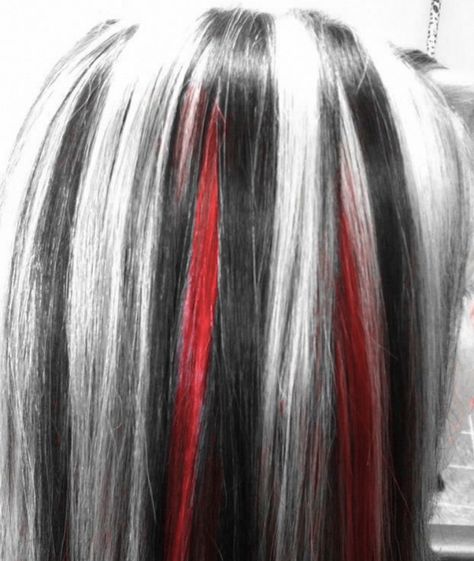 Skunk Hair, High Hair, Hair Streaks, Dyed Hair Inspiration, Pretty Hair Color, Hair Stylies, Alternative Hair, Dye My Hair, Hair Dye Colors