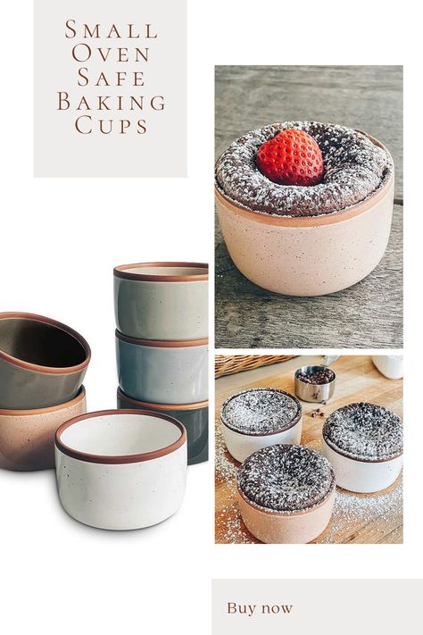 Mora Ceramic Ramekins - 8oz, Set of 6 - Small Oven Safe Baking Dishes/Cups - For Personal Pudding, Creme Brulee, Souffle, Serving Dip, Custard, Ice Cream - Single Mini Bowls - Assorted Neutrals,his is more than a ramekin. Mora is Latin for "Pause", acting as a reminder to slow down in your amazing life. You are always being told to do more, to go faste Ceramic Ramekins, Custard Ice Cream, Small Oven, Baking Dishes, Mini Bowls, Baking Cups, Custard, Slow Down, Serving Dishes