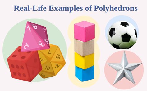 Polyhedron: Definition, Shapes, Formula, and Real-Life Examples Irregular Polygons, Mathematics Games, Art Docent, Regular Polygon, Triangular Prism, Three Dimensional Shapes, Platonic Solid, Egyptian Pyramids, Polyhedral Dice